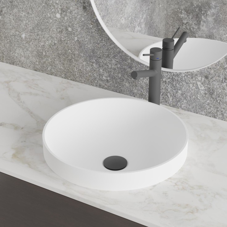 Scandtap Vector Medium tvättställsblandare, matt grå