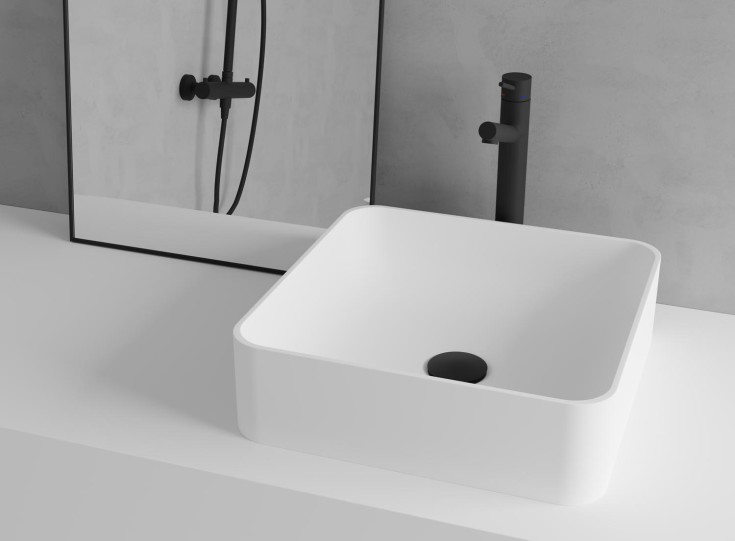 Scandtap Vector håndvaskarmatur, mat antracit