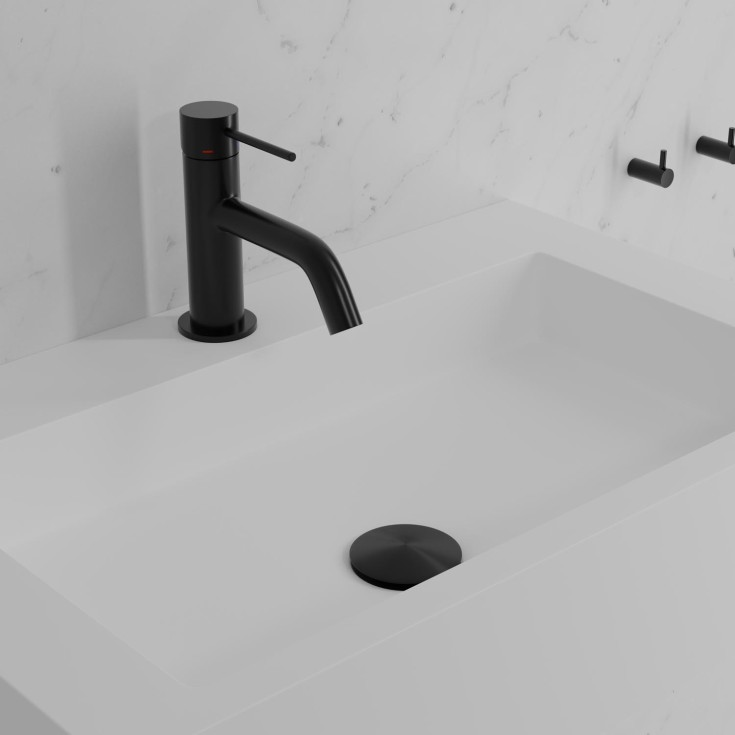 Scandtap Steel Voyage servantbatteri, uten bunnventil, shadow