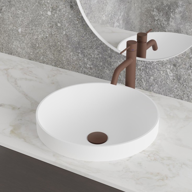 Scandtap Voyage Medium servantbatteri, uten bunnventil, rust