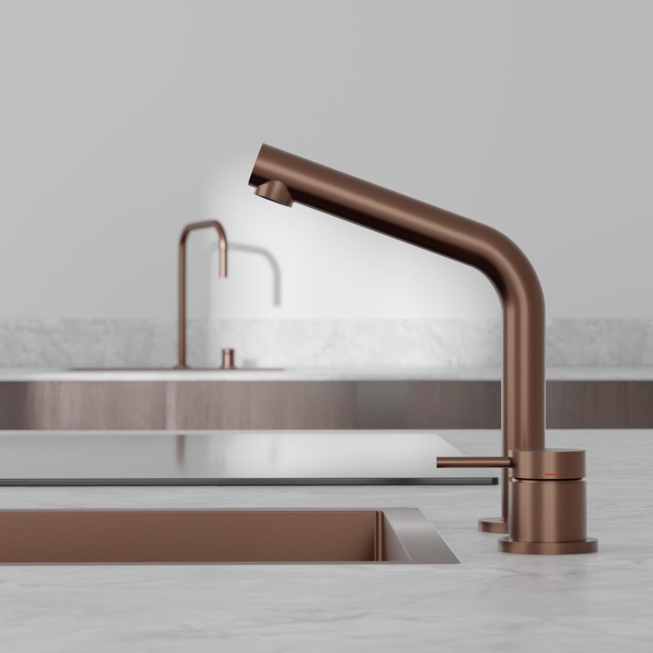 Scandtap Harmonized B2 servantbatteri, uten bunnventil, amber