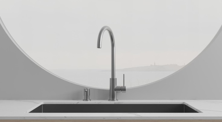 Scandtap Equip köksblandare, borstat stål