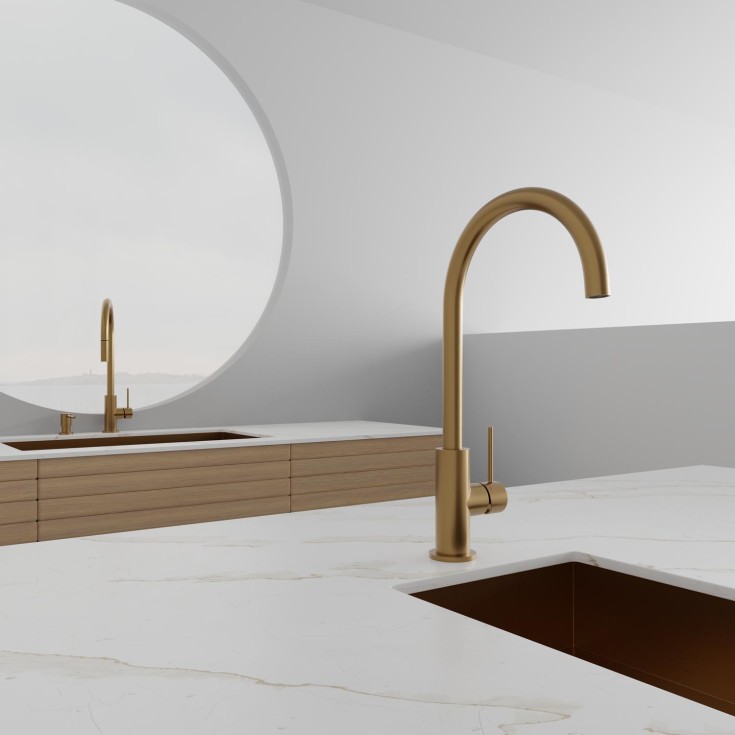 Scandtap Steel Equip kjøkkenbatterieri, sand