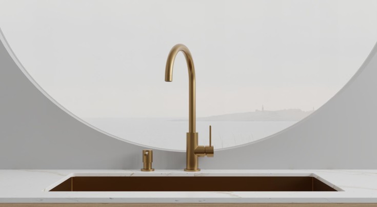 Scandtap Equip køkkenarmatur, børstet messing