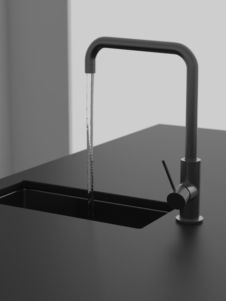 Scandtap Mood køkkenarmatur, børstet stål