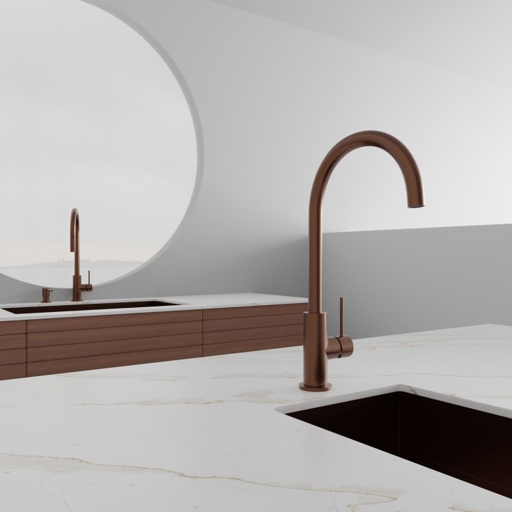 Scandtap Steel Equip kjøkkenbatterieri, amber