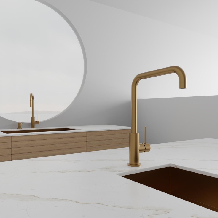 Scandtap Steel Mood kjøkkenbatterieri, sand