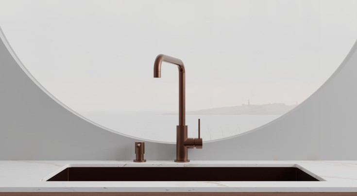 Scandtap Steel Mood kjøkkenbatterieri, amber