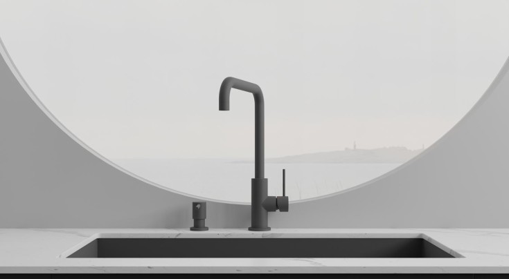 Scandtap Mood køkkenarmatur, mat grå