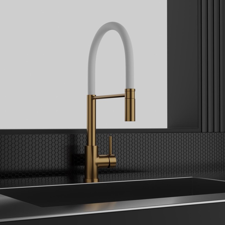 Scandtap Steel Pro kjøkkenbatterieri, sand