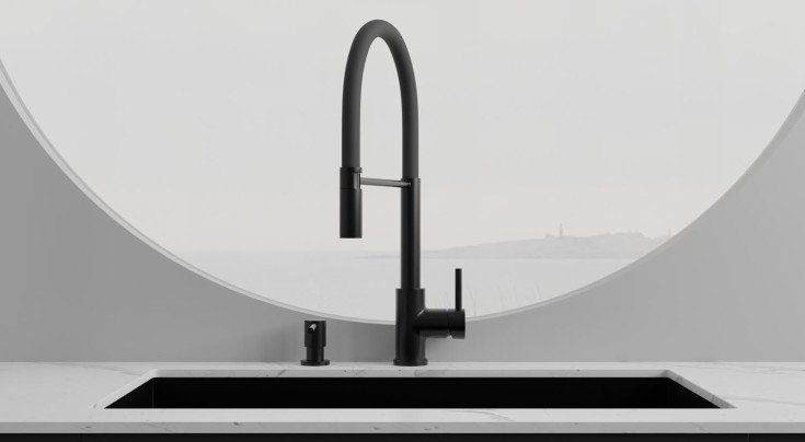 Scandtap Steel Pro kjøkkenbatterieri, shadow