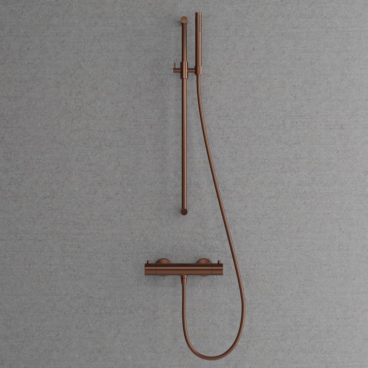 Scandtap Steel Pleasure dusjsett, 750 mm, amber