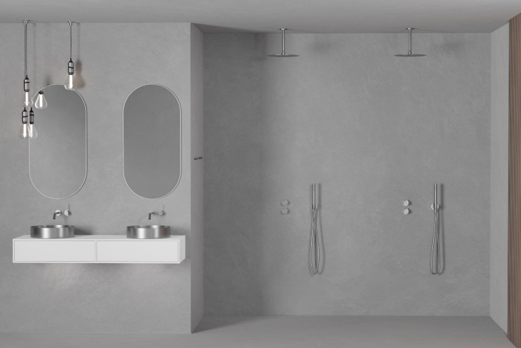 Scandtap Solid M1 badeværelsesspejl, 50x100 cm, mat hvid