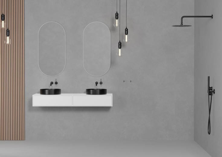 Scandtap Solid S1400 underskab, 140x47,5 cm, mat hvid