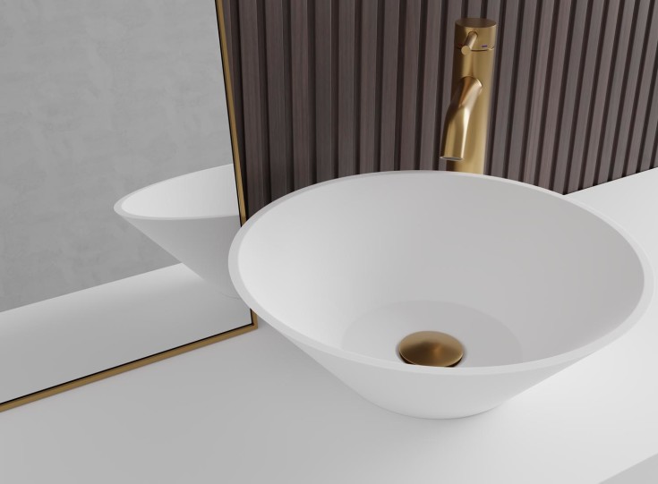 Scandtap Bathroom Concepts Solid R3, Ø402 mm, hvit matt