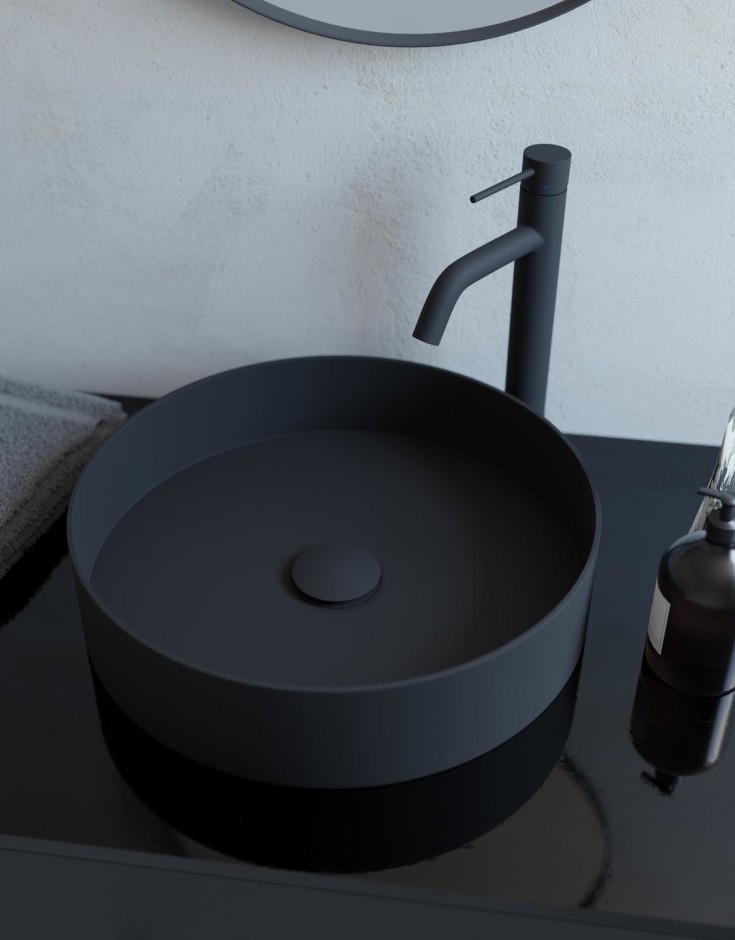 Scandtap Rare R toppmontert servant, Ø375 mm, coal