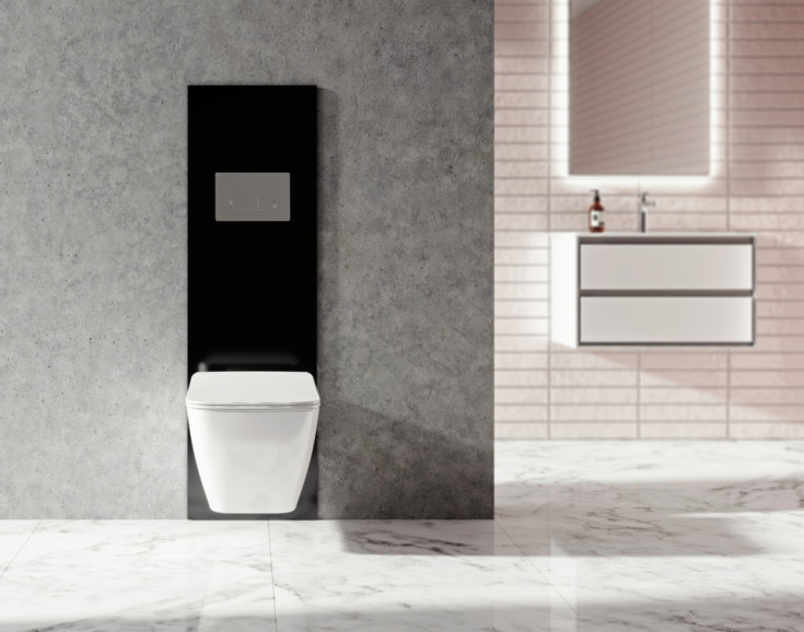 Ideal Standard Oleas spolplatta, borstad krom