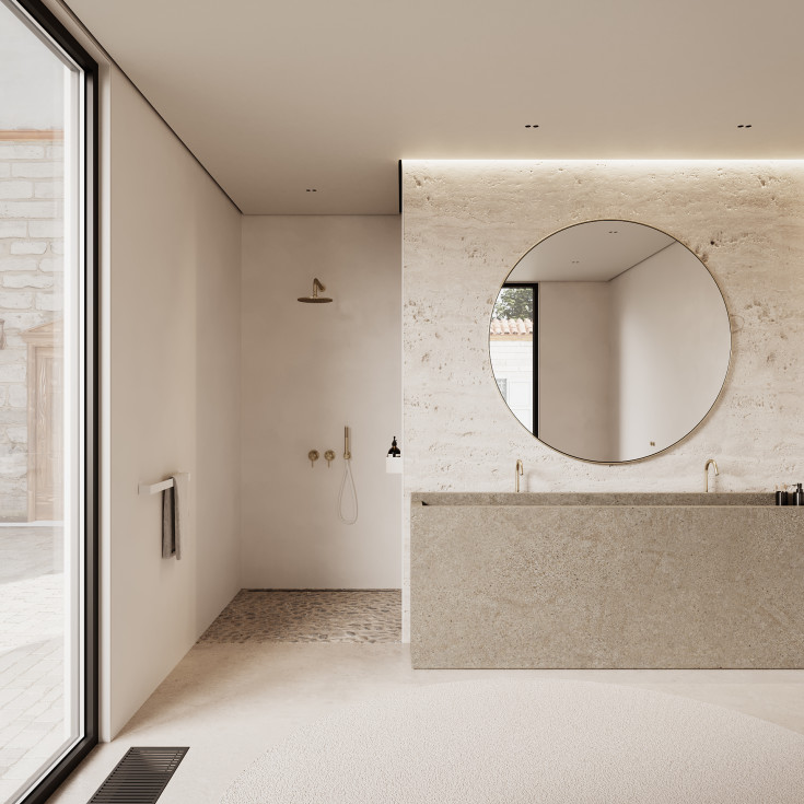 Nichba handduksstång, 60 cm, vit