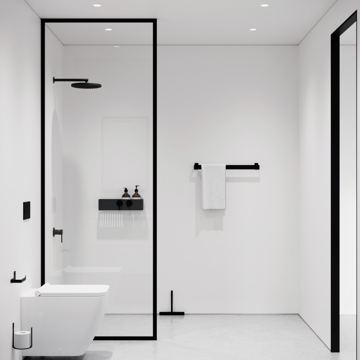 Nichba Bath Shelf 40 duschhylla, svart