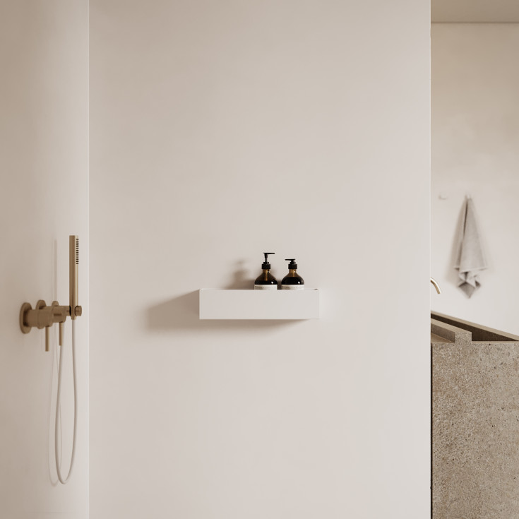 Nichba Bath Shelf 40 duschhylla, vit