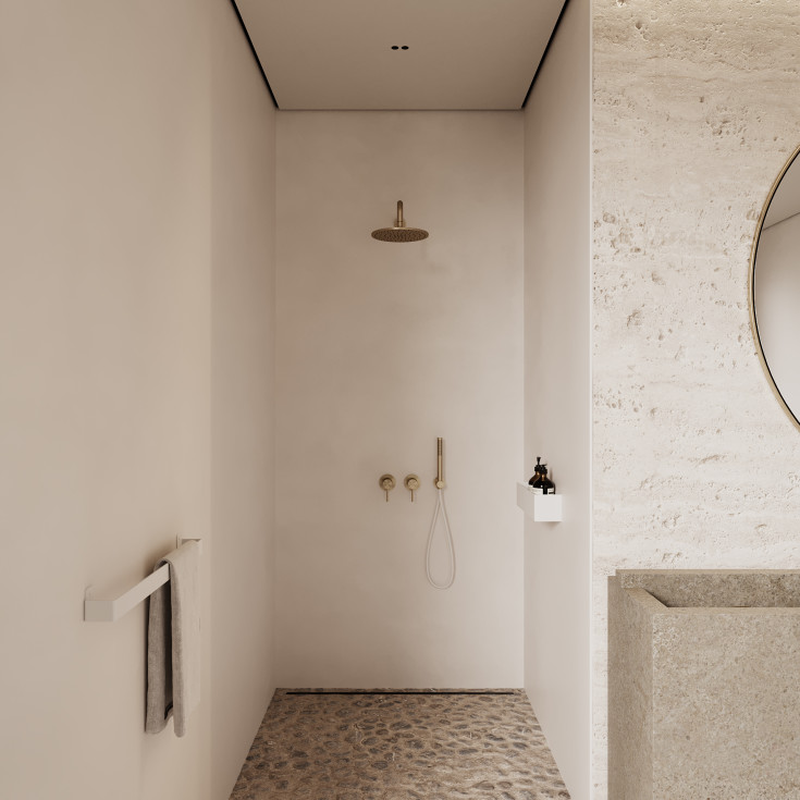 Nichba Bath Shelf 40 duschhylla, vit