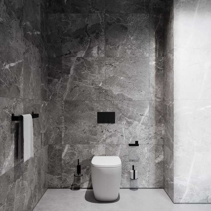 Nichba toalettborste, svart