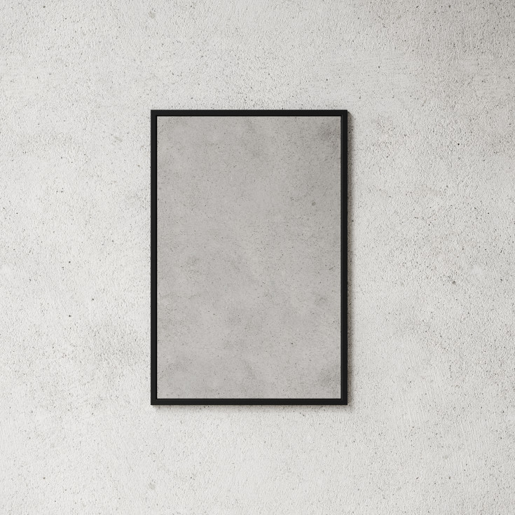 Nichba Mirror Stort speil, 75x50 cm, sort