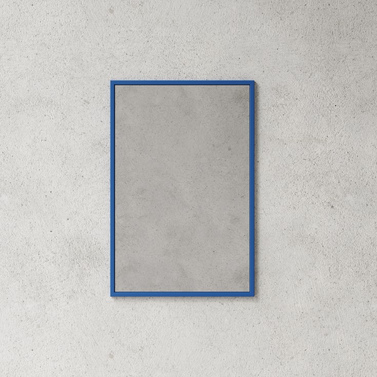 Nichba Mirror Large spegel, 75x50 cm, blå