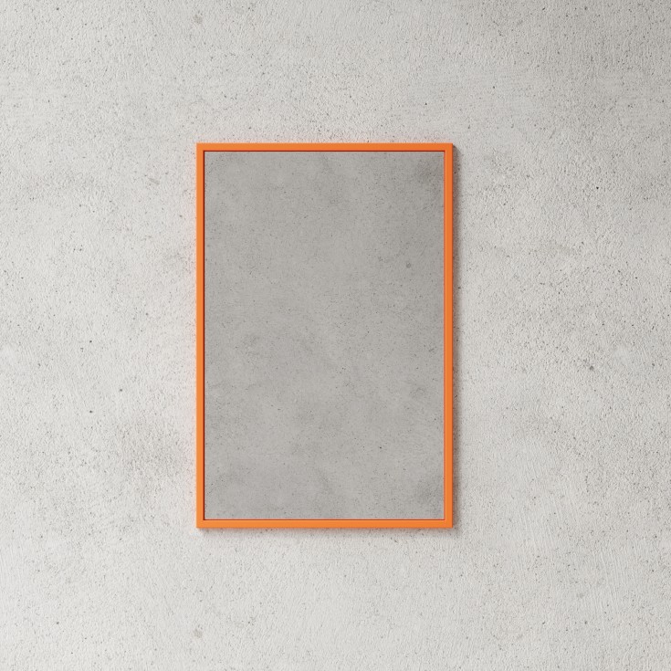 Nichba Mirror Stort speil, 75x50 cm, oransje