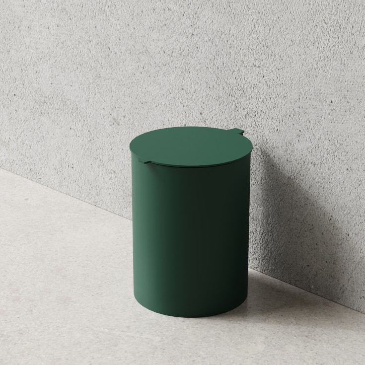 Nichba Toilet Bin søppelbøtte, 6 liter, grønn