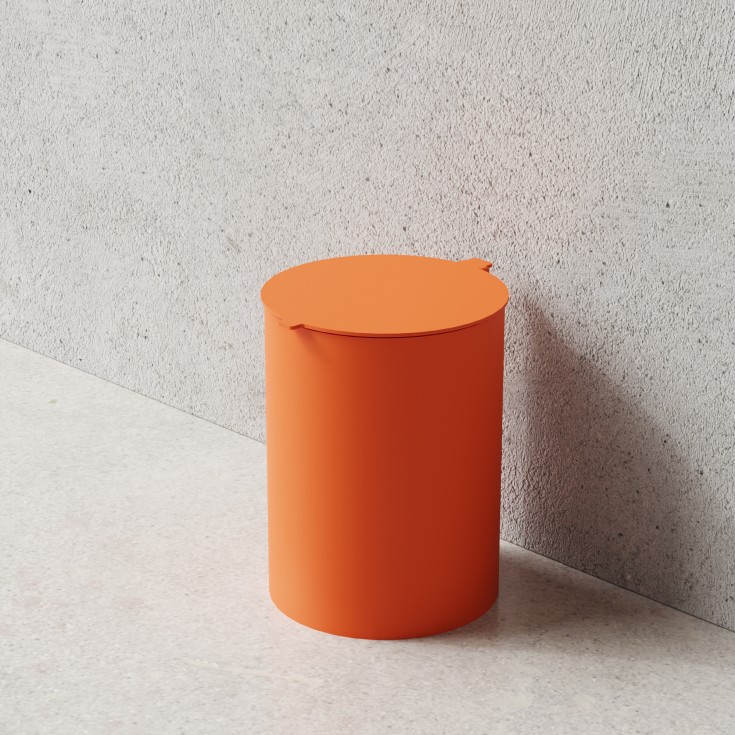 Nichba Toilet Bin papperskorg, 6 liter, orange