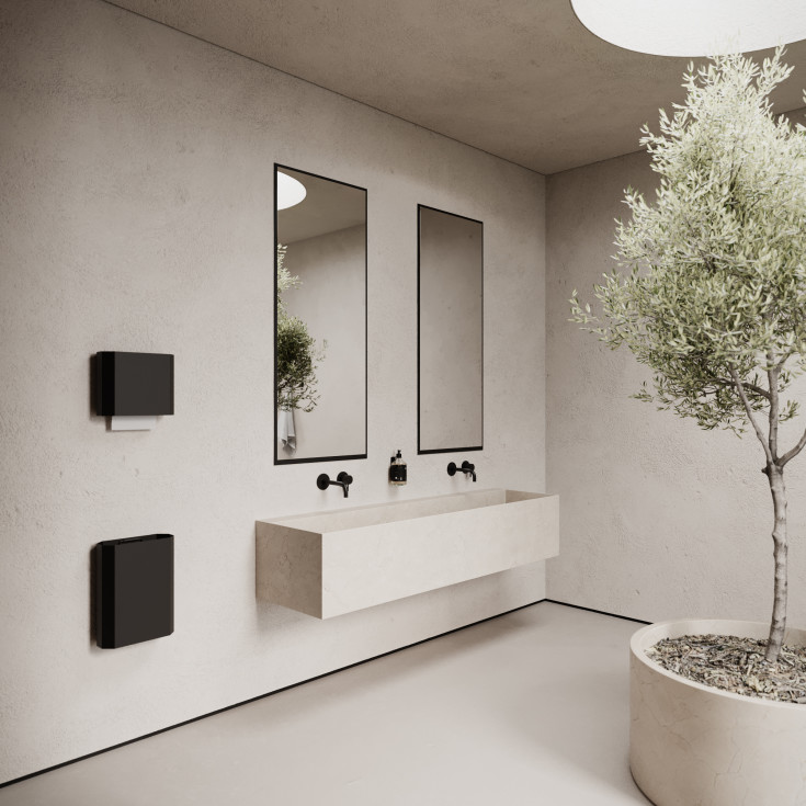 Nichba pappersdispenser, svart