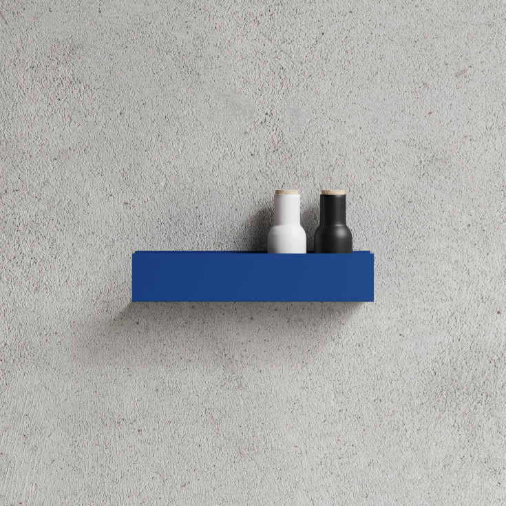 Nichba Shelf U40 hylde, 40x8 cm, blå