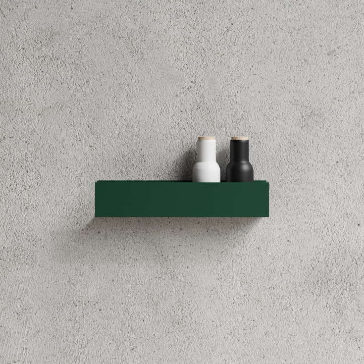 Nichba Shelf U40 hylde, 40x8 cm, grøn