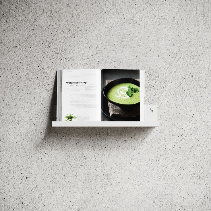 Nichba Hylle L40 hylle, 40x8 cm, hvit