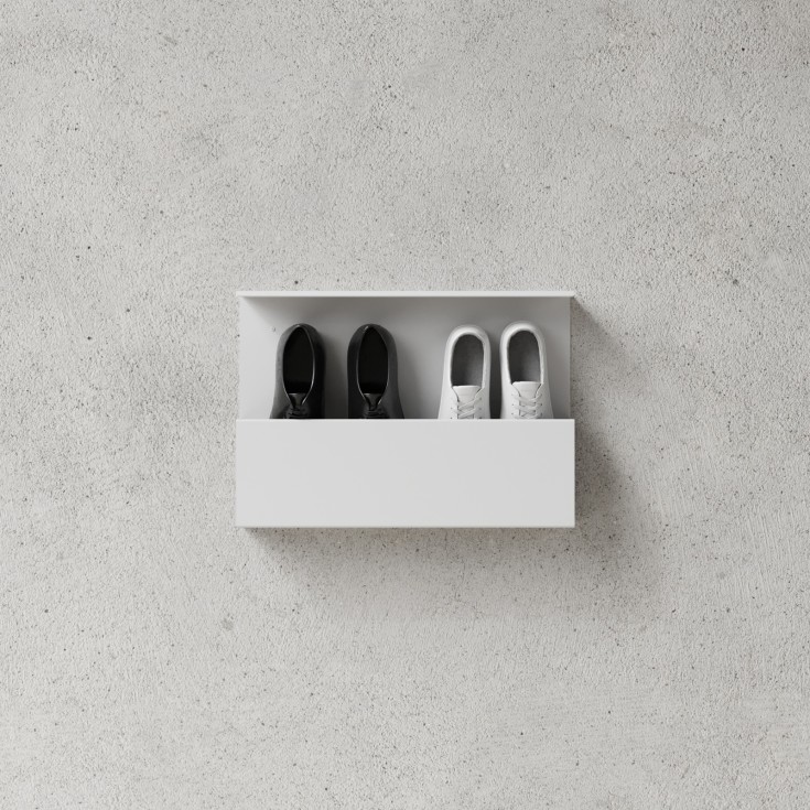 Nichba Shoe Box skoreol, 50 cm, hvid