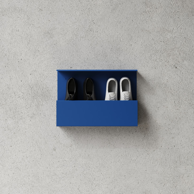 Nichba Shoe Box skohylla, 50 cm, blå