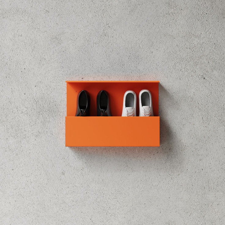 Nichba Shoe Box skoreol, 50 cm, orange