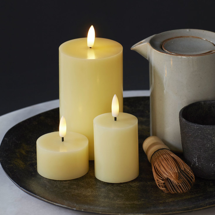 Sirius Sille LED kubbelys, batteri, gul