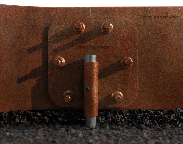 Core Datum kantskinnesæt 150mm x  2,2 meter, brun