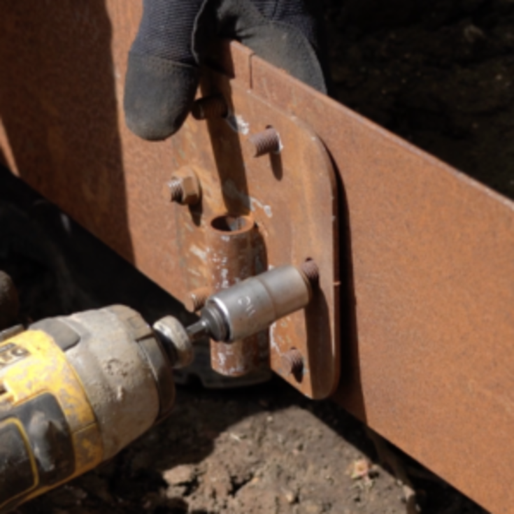 Core Datum kantskinnesæt 150mm x  2,2 meter, brun