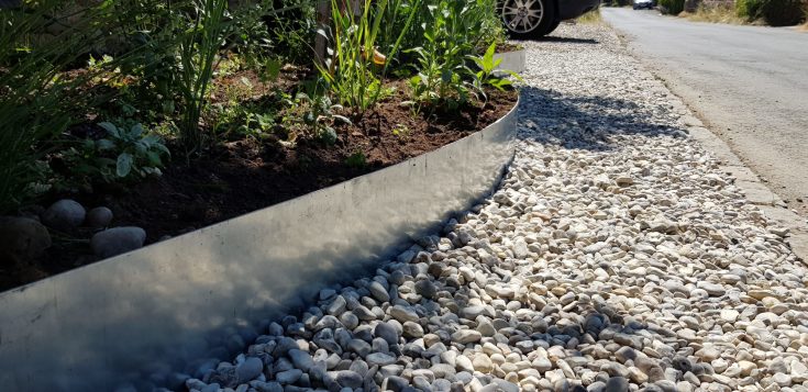 5 stk Core Edge kantskinne med spyd, stål, 1 m x 1,6 mm, 100 x 95 mm