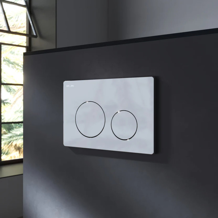 AM.PM Spirit V2.0 toiletpakke, uden skyllekant, hvid/krom