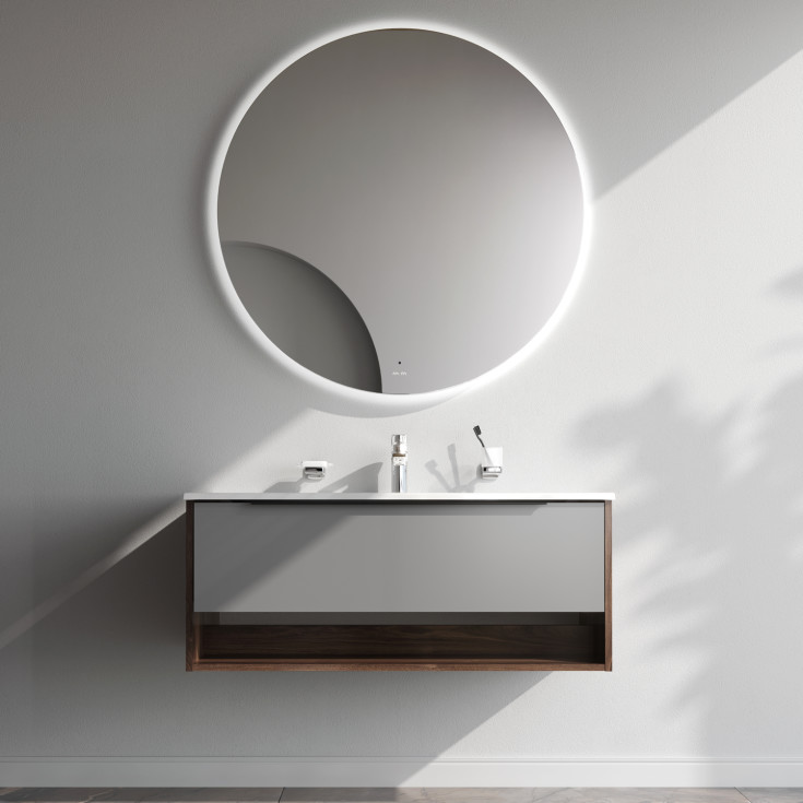 AM.PM Flash möbelpaket, 101x49,5 cm, mörk ek/matt grå