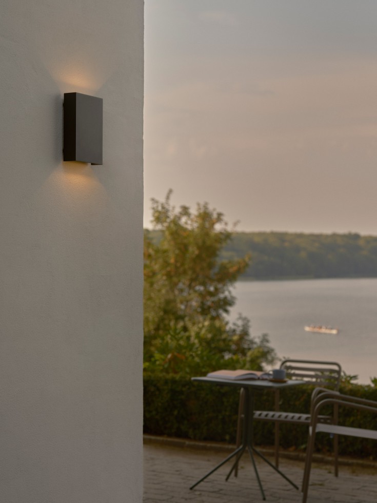 Nordlux Fold 15 utelys vegg, sort