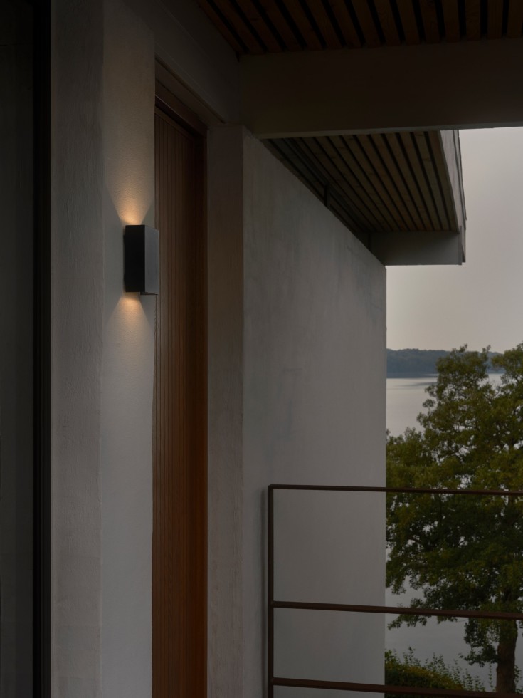 Nordlux Fold 10 utelys vegg, svart