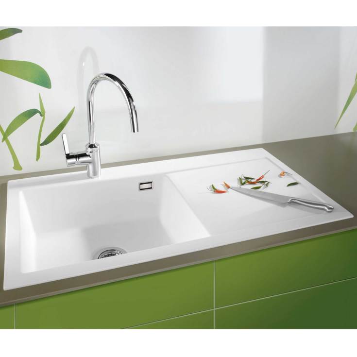 Lavabo Mera 100 SL diskbänk, 100x51 cm, vit