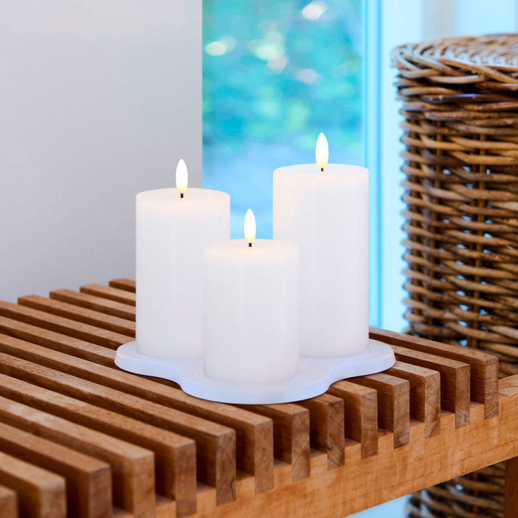 Sille LED Ljus Uppladdningsbart Set m/3 st vit+Multiladdare