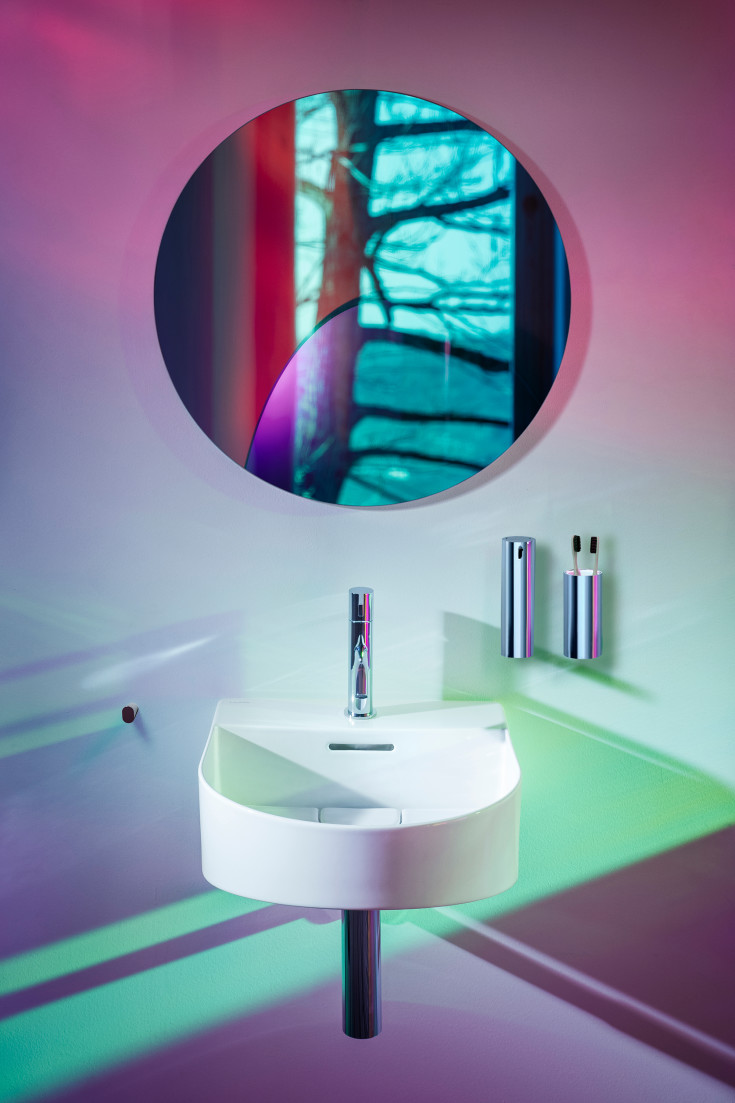 Laufen Hali sæbedispenser, krom