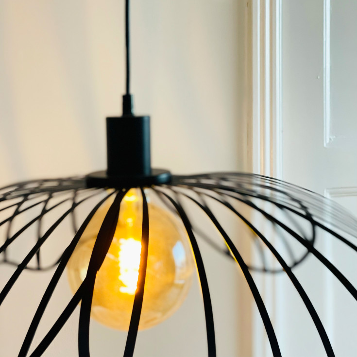 Dyberg Larsen Blumen pendellampa, sort